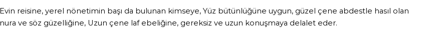 İhya'ya Göre Rüyada Çene Görmek