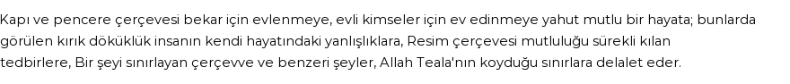 İhya'ya Göre Rüyada Çerçeve Görmek