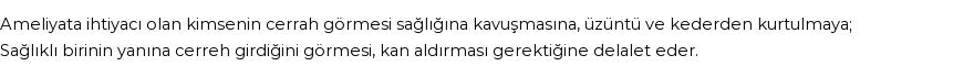 İhya'ya Göre Rüyada Cerrah Görmek