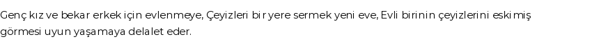 İhya'ya Göre Rüyada Çeyiz Görmek