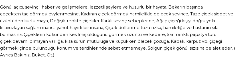 İhya'ya Göre Rüyada Çiçek Görmek