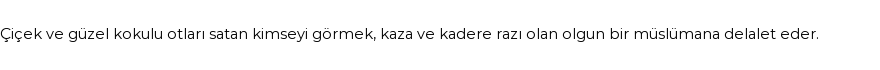 İhya'ya Göre Rüyada Çiçekçi Görmek