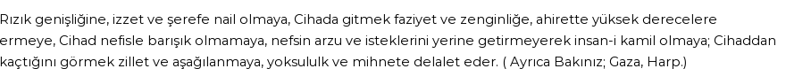 İhya'ya Göre Rüyada Cihad Görmek