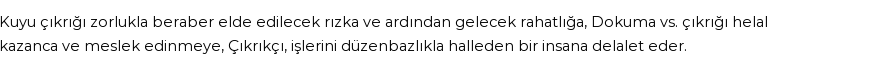 İhya'ya Göre Rüyada Çıkrık Görmek