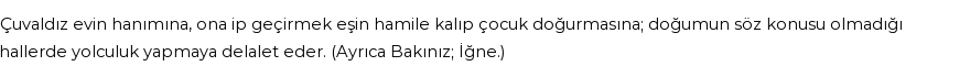 İhya'ya Göre Rüyada Çuvaldız Görmek