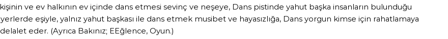 İhya'ya Göre Rüyada Dans Görmek