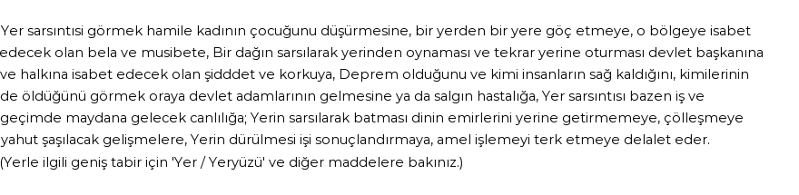 İhya'ya Göre Rüyada Deprem Görmek