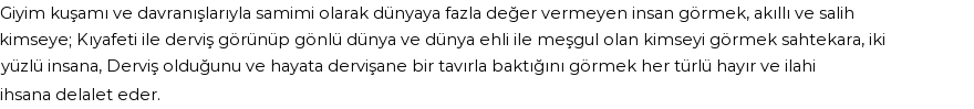 İhya'ya Göre Rüyada Derviş Görmek