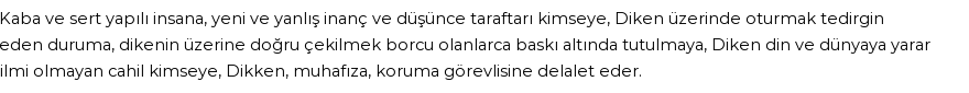 İhya'ya Göre Rüyada Diken Görmek