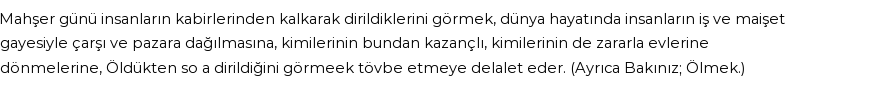 İhya'ya Göre Rüyada Dirilmek Görmek