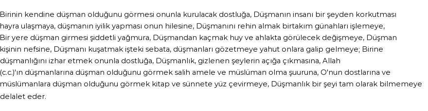 İhya'ya Göre Rüyada Düşman, Düşmanlık Görmek