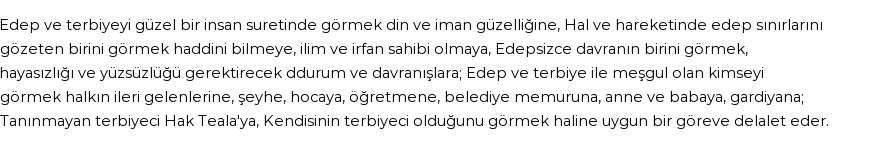 İhya'ya Göre Rüyada Edep Görmek