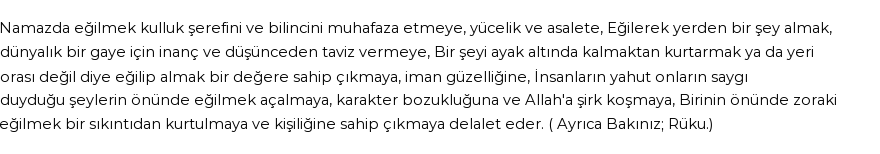 İhya'ya Göre Rüyada Eğilmek Görmek