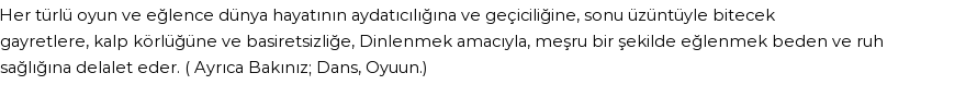 İhya'ya Göre Rüyada Eğlence Görmek