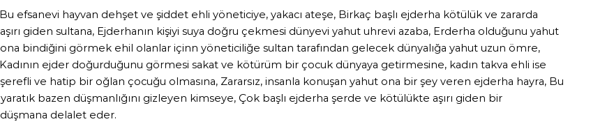 İhya'ya Göre Rüyada Ejderha Görmek