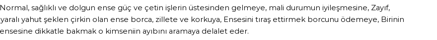 İhya'ya Göre Rüyada Ense Görmek