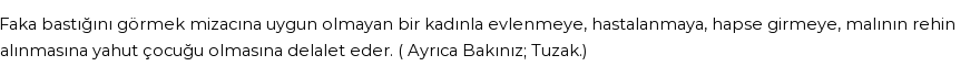 İhya'ya Göre Rüyada Faka Basmak Görmek