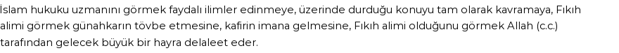 İhya'ya Göre Rüyada Fakih Görmek