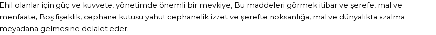 İhya'ya Göre Rüyada Fişeklik, Cephanelik Görmek