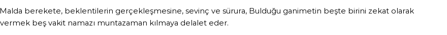 İhya'ya Göre Rüyada Ganimet Görmek