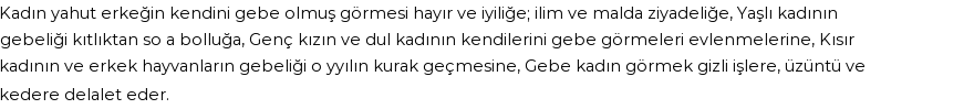 İhya'ya Göre Rüyada Gebelik Görmek