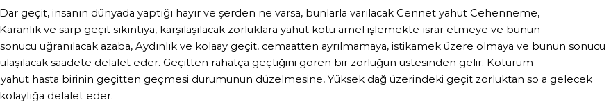 İhya'ya Göre Rüyada Geçit Görmek