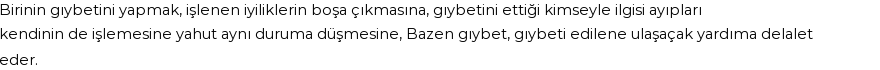 İhya'ya Göre Rüyada Gıybet Görmek