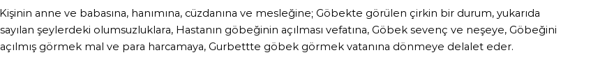 İhya'ya Göre Rüyada Göbek Görmek