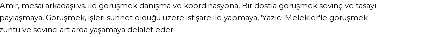 İhya'ya Göre Rüyada Görüşmek Görmek