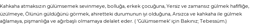 İhya'ya Göre Rüyada Gülmek, Gülümsemek Görmek