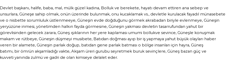 İhya'ya Göre Rüyada Güneş Görmek