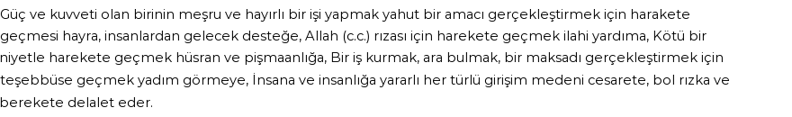 İhya'ya Göre Rüyada Harekete Geçmek Görmek