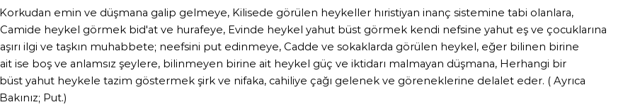 İhya'ya Göre Rüyada Heykel Görmek