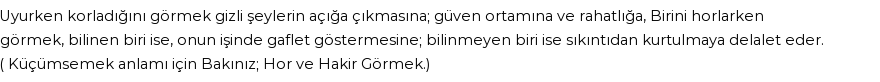 İhya'ya Göre Rüyada Horlamak Görmek