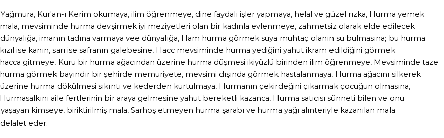 İhya'ya Göre Rüyada Hurma Görmek