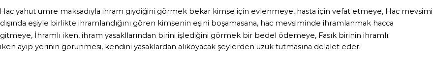 İhya'ya Göre Rüyada İhram Görmek