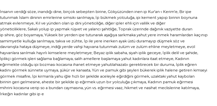 İhya'ya Göre Rüyada İp, İplik Görmek