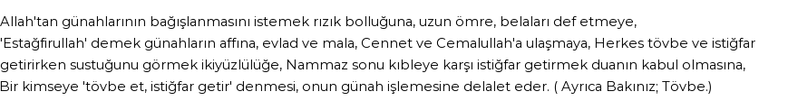 İhya'ya Göre Rüyada İstiğfar Görmek