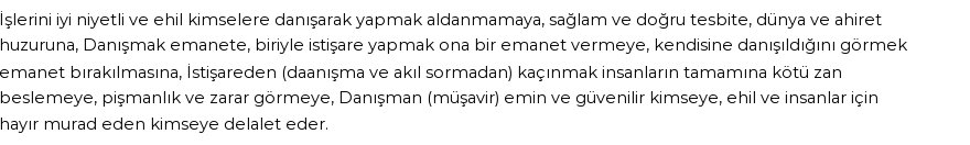 İhya'ya Göre Rüyada İstişare Görmek