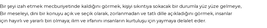 İhya'ya Göre Rüyada İzah Etmek Görmek