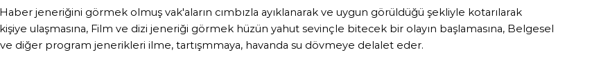 İhya'ya Göre Rüyada Jenerik Görmek