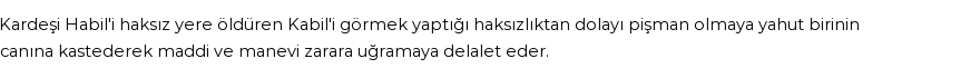 İhya'ya Göre Rüyada Kabil Görmek