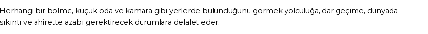 İhya'ya Göre Rüyada Kabin Görmek