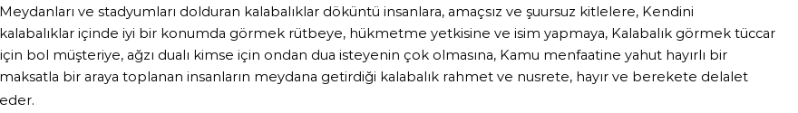 İhya'ya Göre Rüyada Kalabalık Görmek