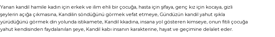 İhya'ya Göre Rüyada Kandil Görmek