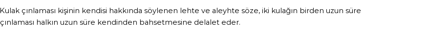 İhya'ya Göre Rüyada Kulak Çınlaması Görmek