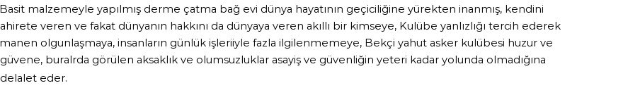 İhya'ya Göre Rüyada Kulübe Görmek