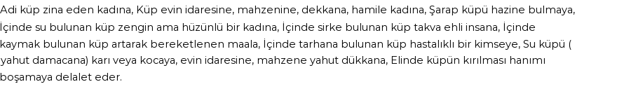 İhya'ya Göre Rüyada Küp Görmek