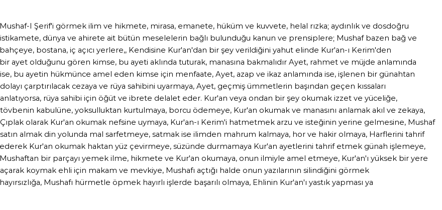 İhya'ya Göre Rüyada Kuran-ı Kerim Görmek