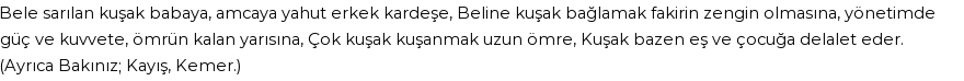 İhya'ya Göre Rüyada Kuşak Görmek